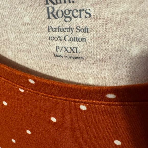 NWT   Polka Dot Long Sleeve Top 2X/PETITE   #CL - Picture 5 of 8